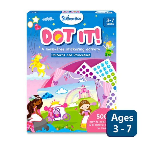 Skillmatics- Dot it! Unicorns & Princesses | No mess sticker art (ages 3-7)