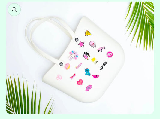 Silicon Charm Tote Bags