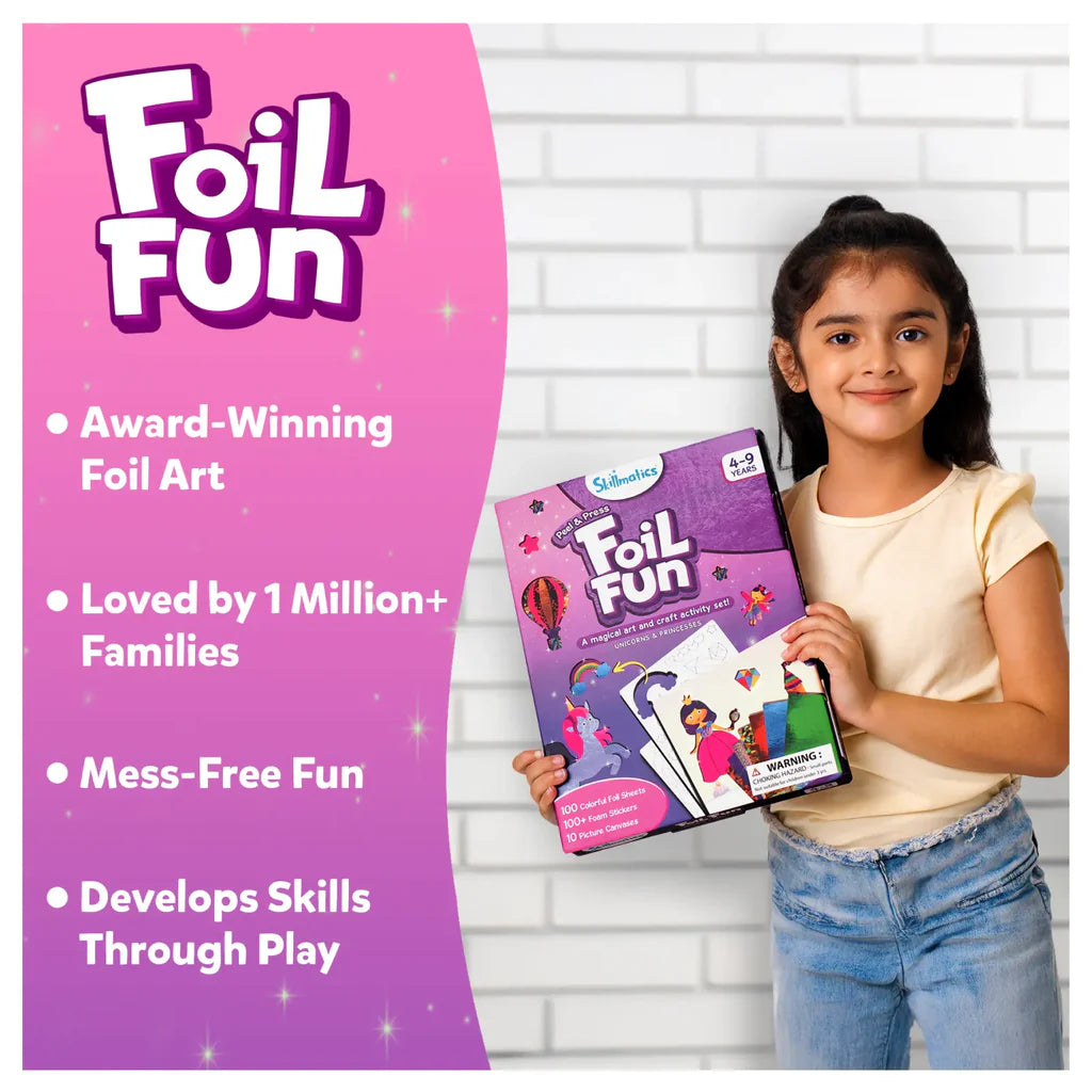 Skillmatics Foil Fun Activity | No Mess Art Kit (ages 4-9)