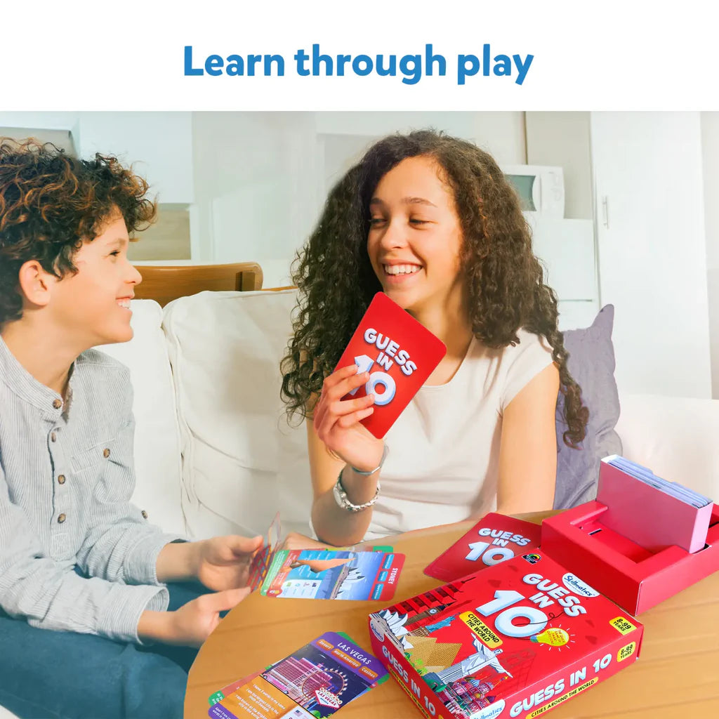 Skillmatics Guess in 10: Wonders of India & Cities Around The World | Trivia card game (ages 8+)