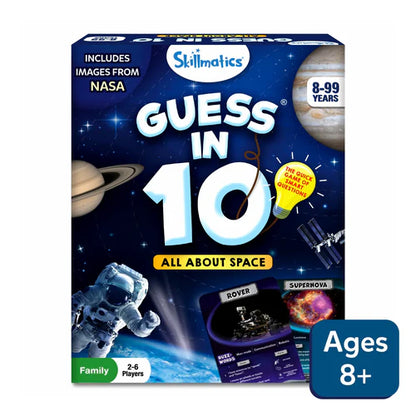 Skillmatics Guess in 10 | Trivia card game (ages 8+)