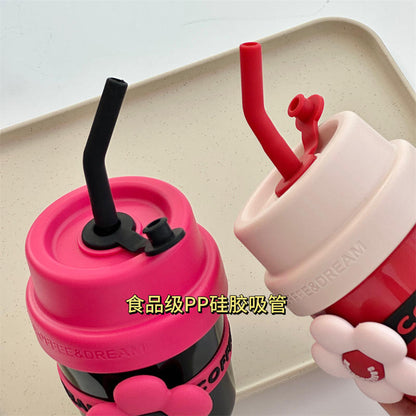 Flower Straw Tumbler - 400ml