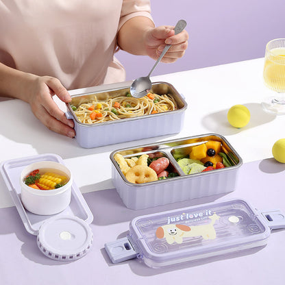 Cartoon Handheld Stainless Steel Lunch Box