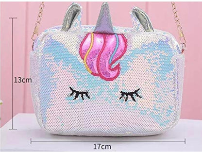 Glitter Sequin Unicorn Sling Bag