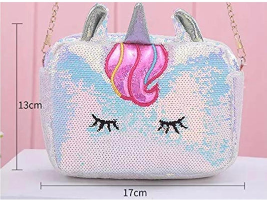 Glitter Sequin Unicorn Sling Bag