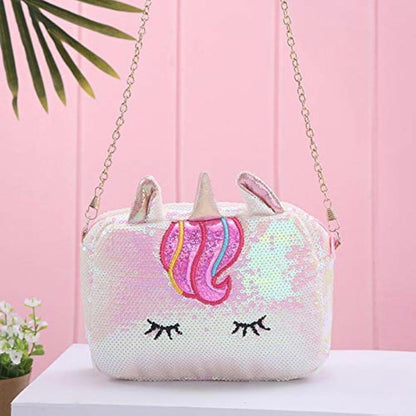 Glitter Sequin Unicorn Sling Bag