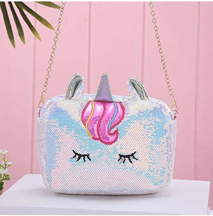Glitter Sequin Unicorn Sling Bag