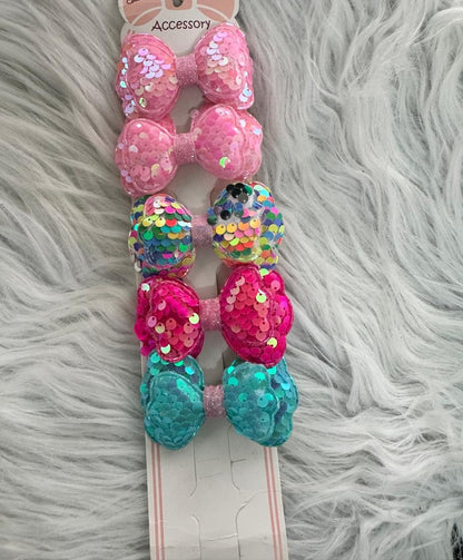 Glitter Knot Hair Pins