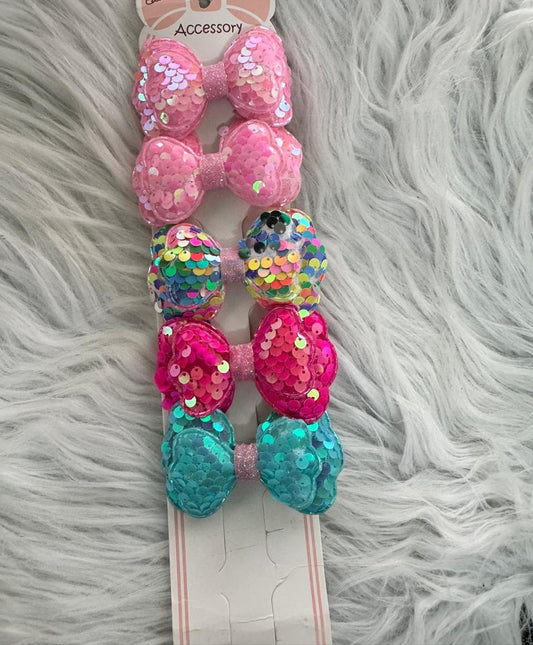 Glitter Knot Hair Pins