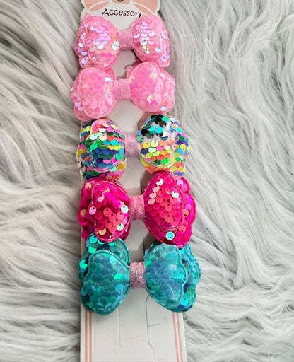 Glitter Knot Hair Pins