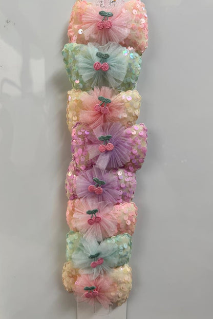 Spark Cherry Hair Pins (Pair)