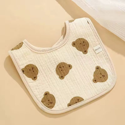Soft Muslin Waterproof Bibs
