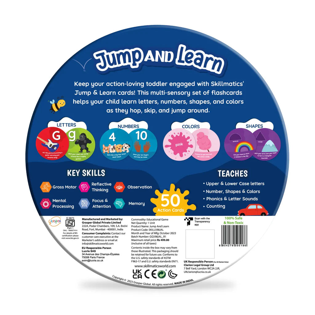 Skillmatics Jump, spot and Learn - Flash Cards for Toddlers