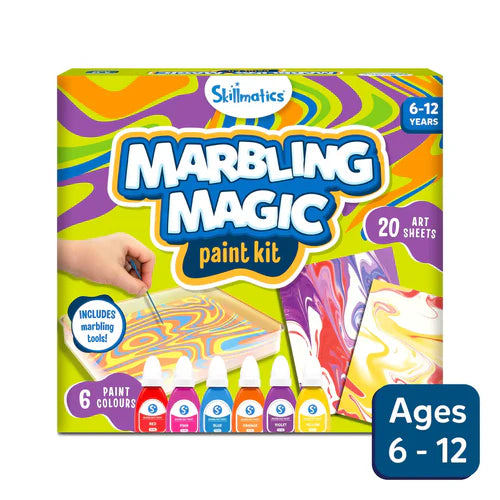 Skillmatics Marbling Magic Paint Kit | Water Marbling Kit