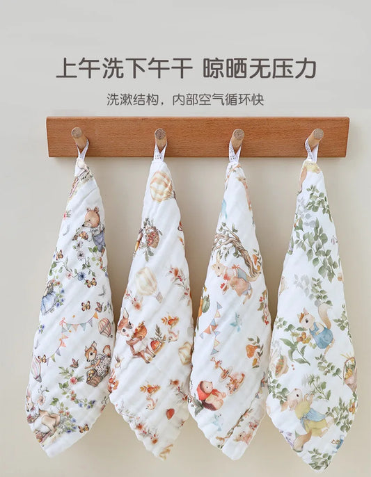 Muslin Cotton Napkins/Handkerchief (Pack Of 2)