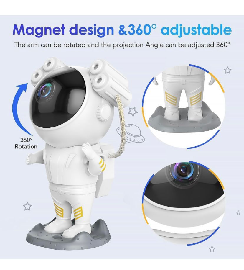 Astronaut Galaxy Projector Lamp