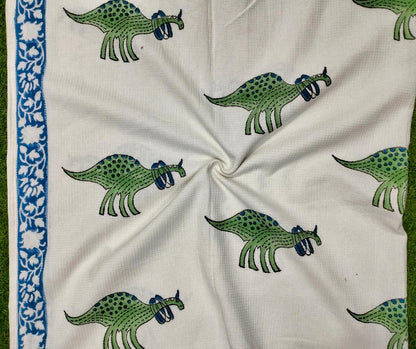 Kids Print Waffle Cotton Bath Towels