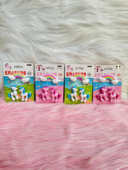 Unicorn Playset Erasers For Kids