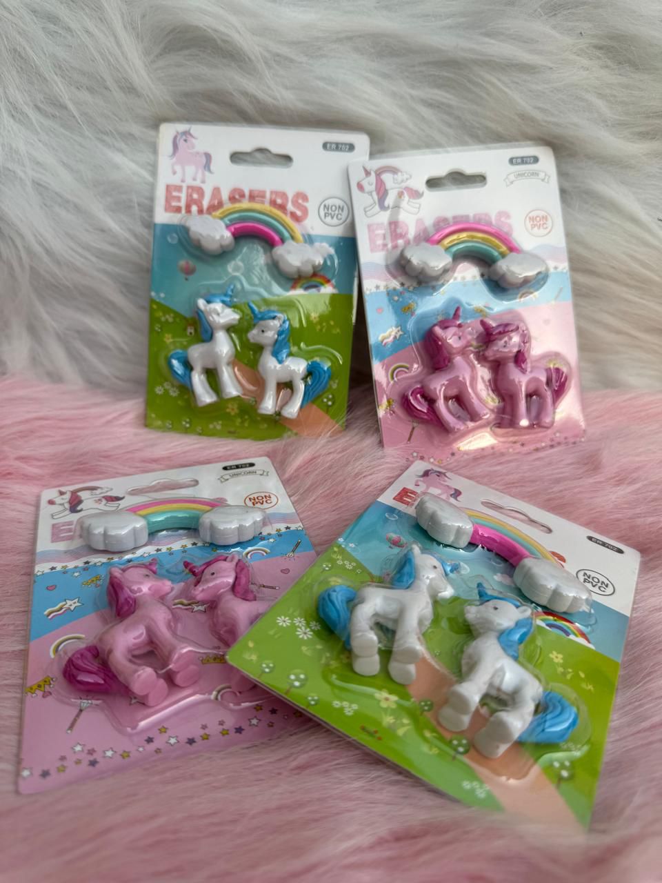 Unicorn Playset Erasers For Kids