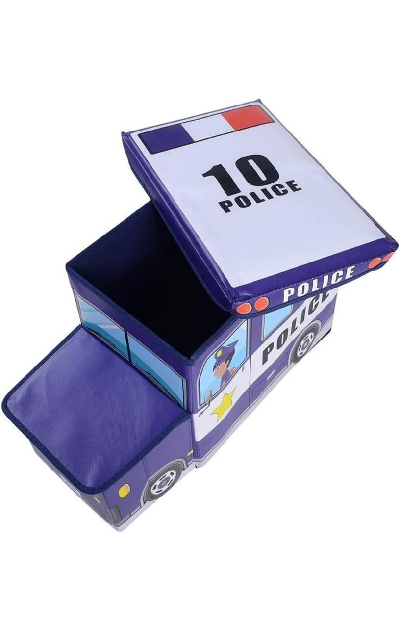 Bus Shaped Foldable Storage / Stool For Kids