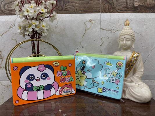 Cute Character Print Book Shelf-Pencil Box