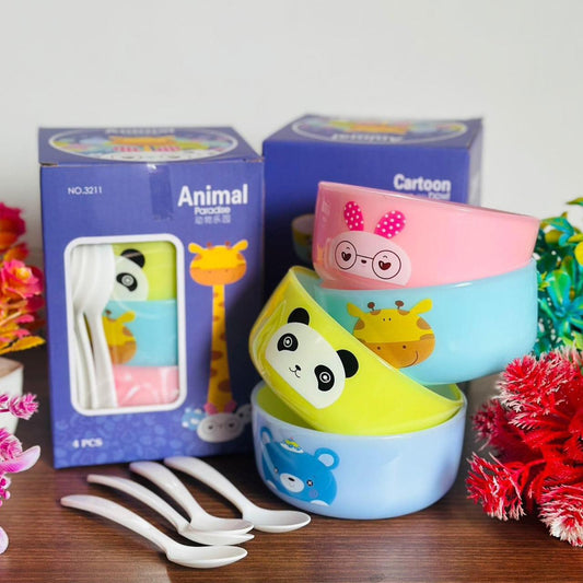 Animal cartoon bowl set for kids