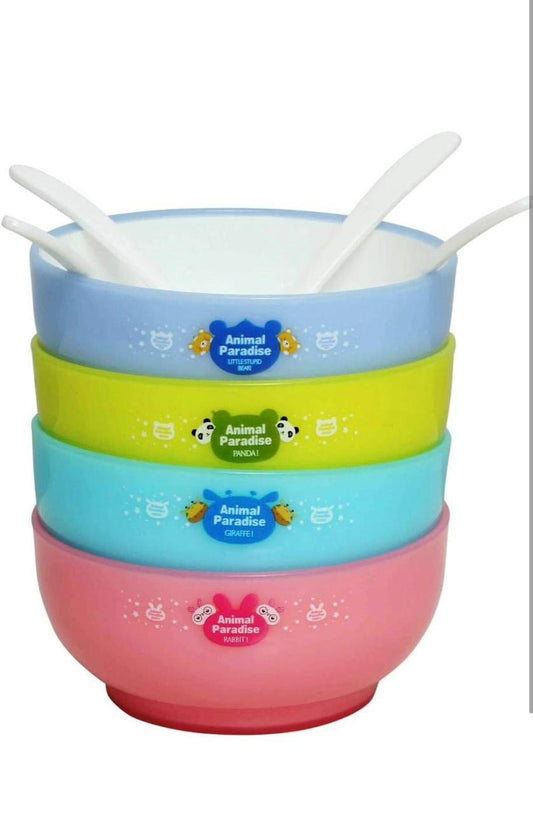 Animal cartoon bowl set for kids