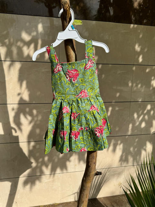 Green Cotton Frock
