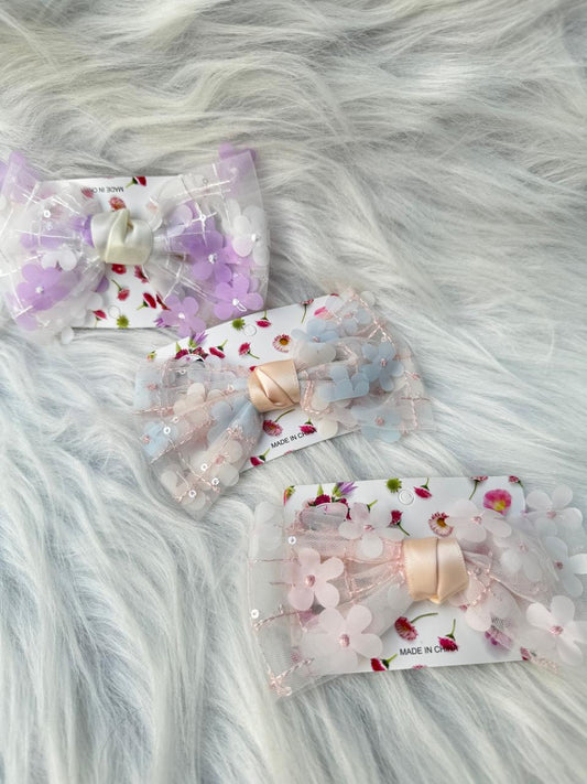 Soft Flora Hair Bows