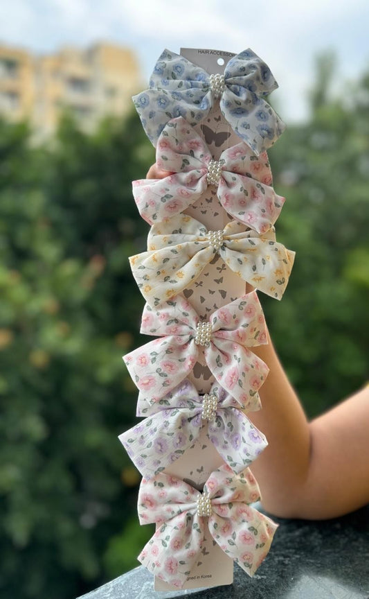 Printed With beads Bow
