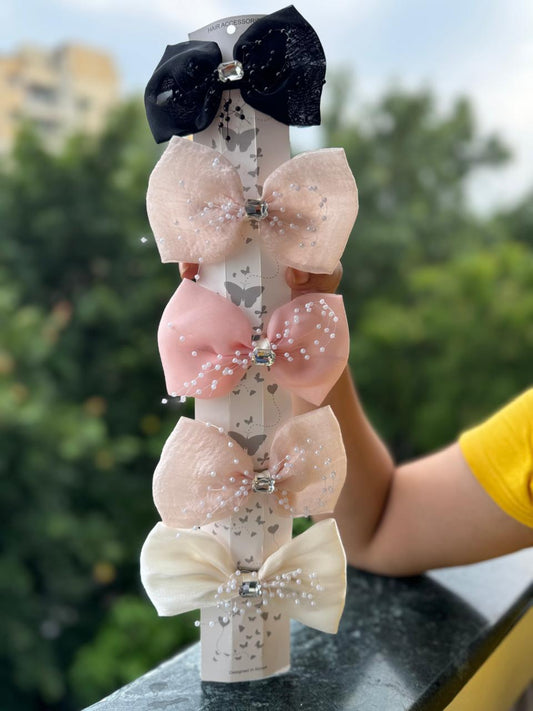 Dazzling Satin Bows(Back Clip)
