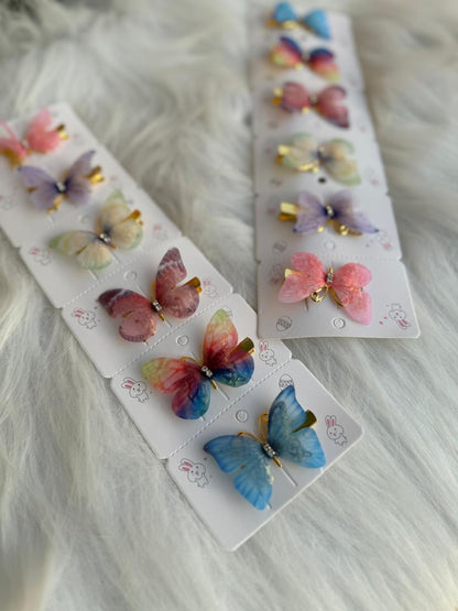 Golden Flutter Hair Pin (Pair)