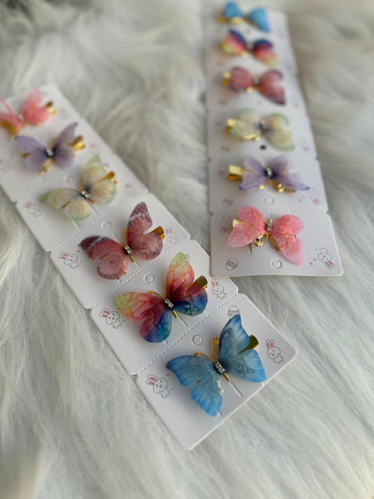 Golden Flutter Hair Pin (Pair)