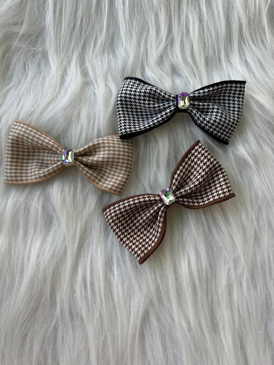 Gingham Hair Bow