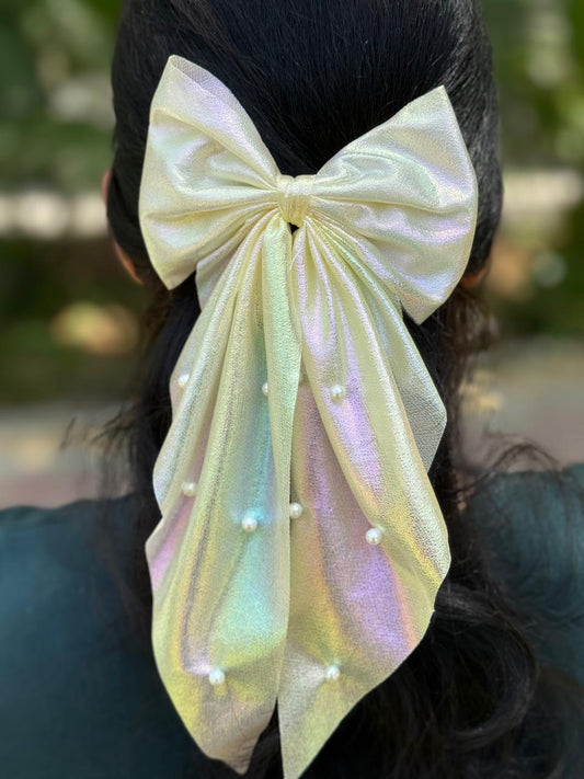 Ombre Whimsy Pastel Pearl Hair Bow