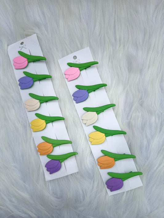 Soft Tulip Hair Pins (Pair)