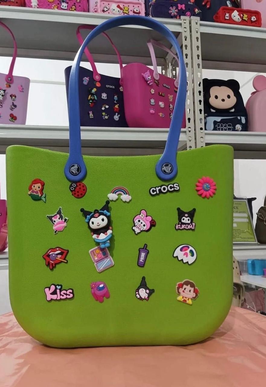 Silicon Charm Tote Bags