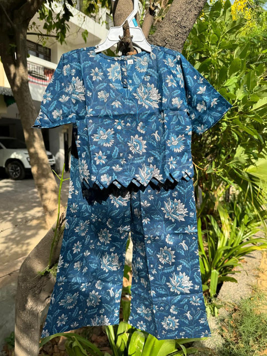 Blue Floral Coord Set