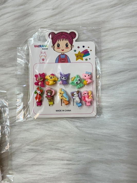 Combo Card (5 Rubber Bands +5 Hair Pins)
