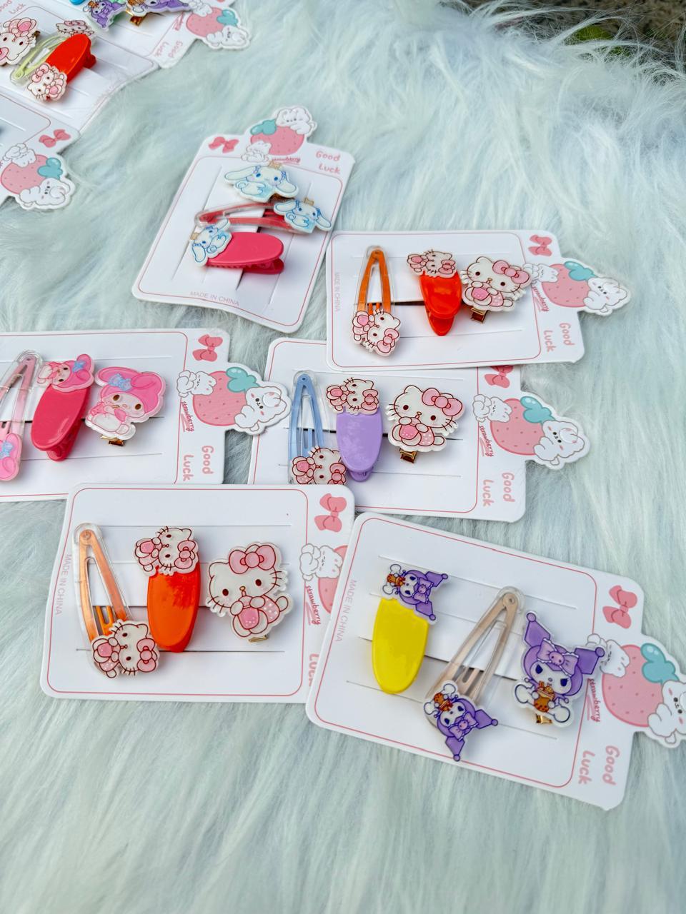 Sanrio Sweet Hair Pin Combo (Set of 3 in 1 card)