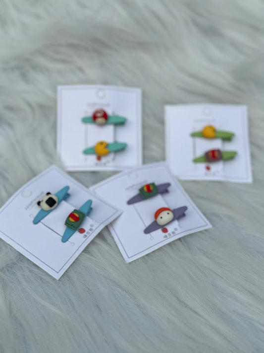 Mini Character Hair Pins (Pair)