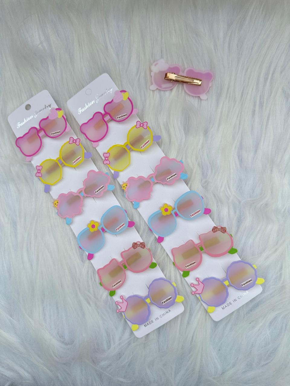 Color Pop Sunglasses Hair Pins (Pair)