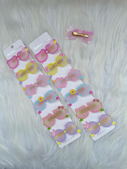 Color Pop Sunglasses Hair Pins (Pair)