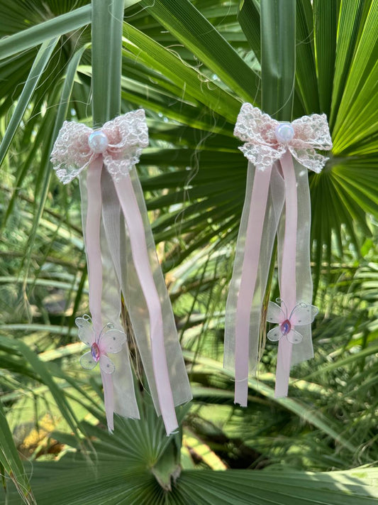 Butterfly Whimsy Ribbon Wings Hair Pins