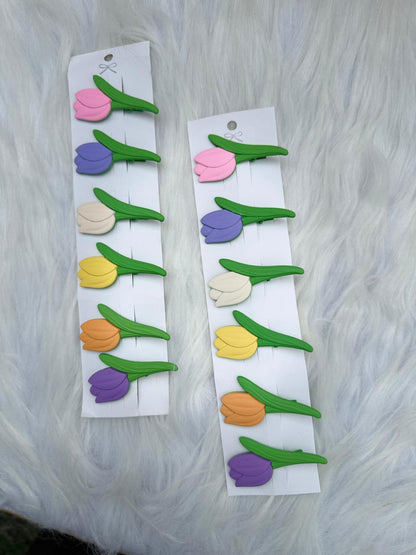Soft Tulip Hair Pins (Pair)