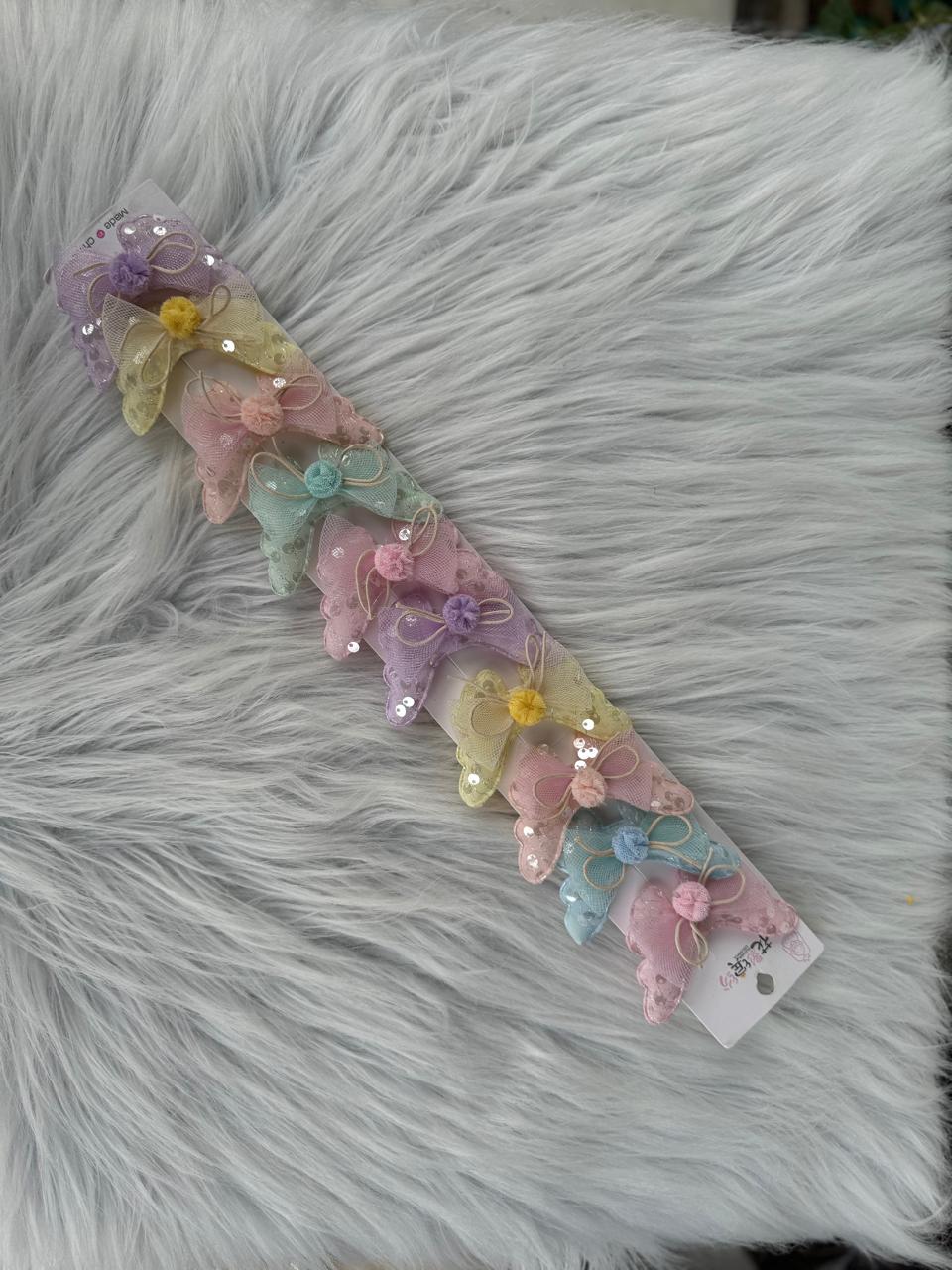 Pom Pom Wings Hair Pin (Single)