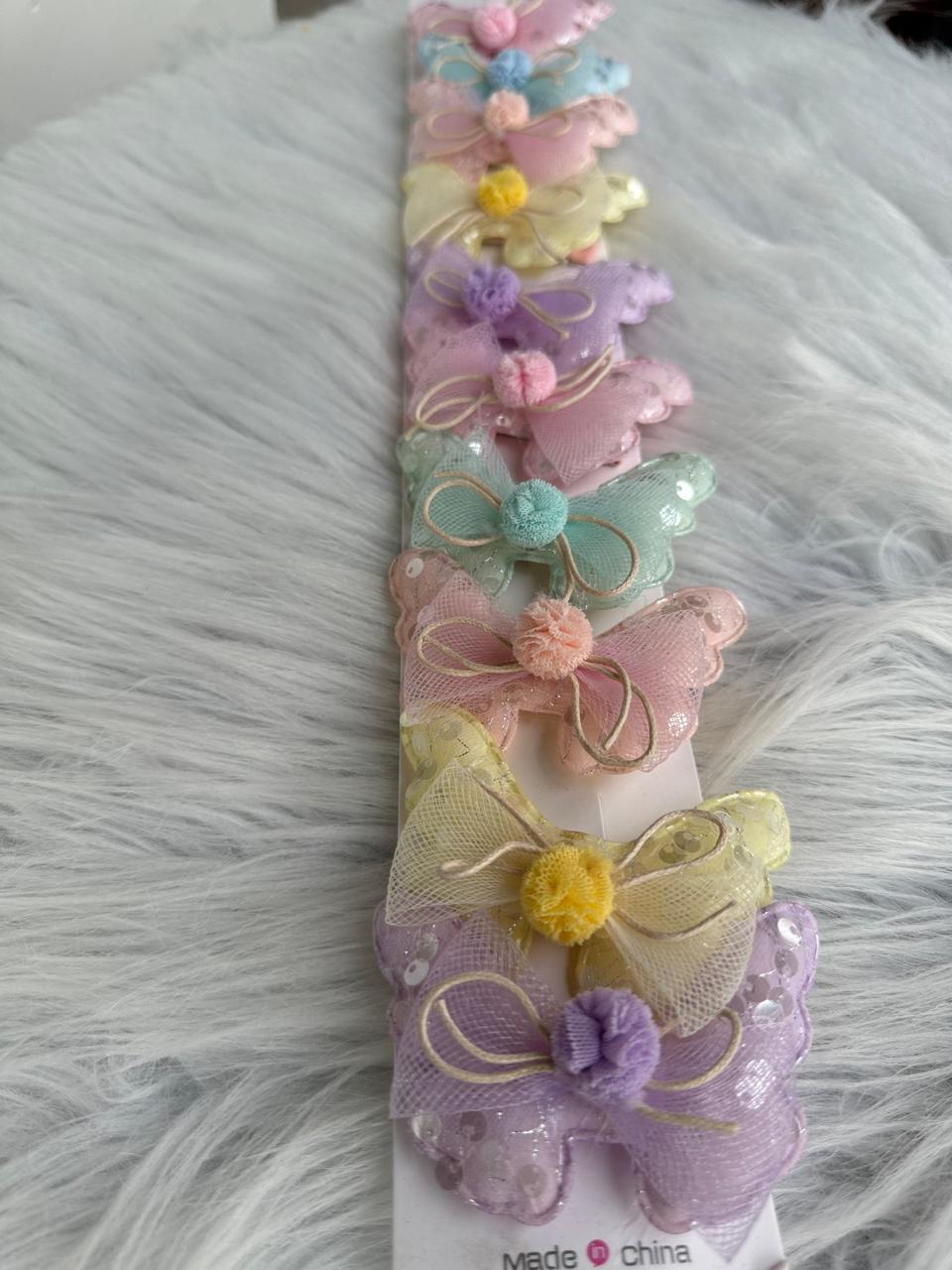 Pom Pom Wings Hair Pin (Single)