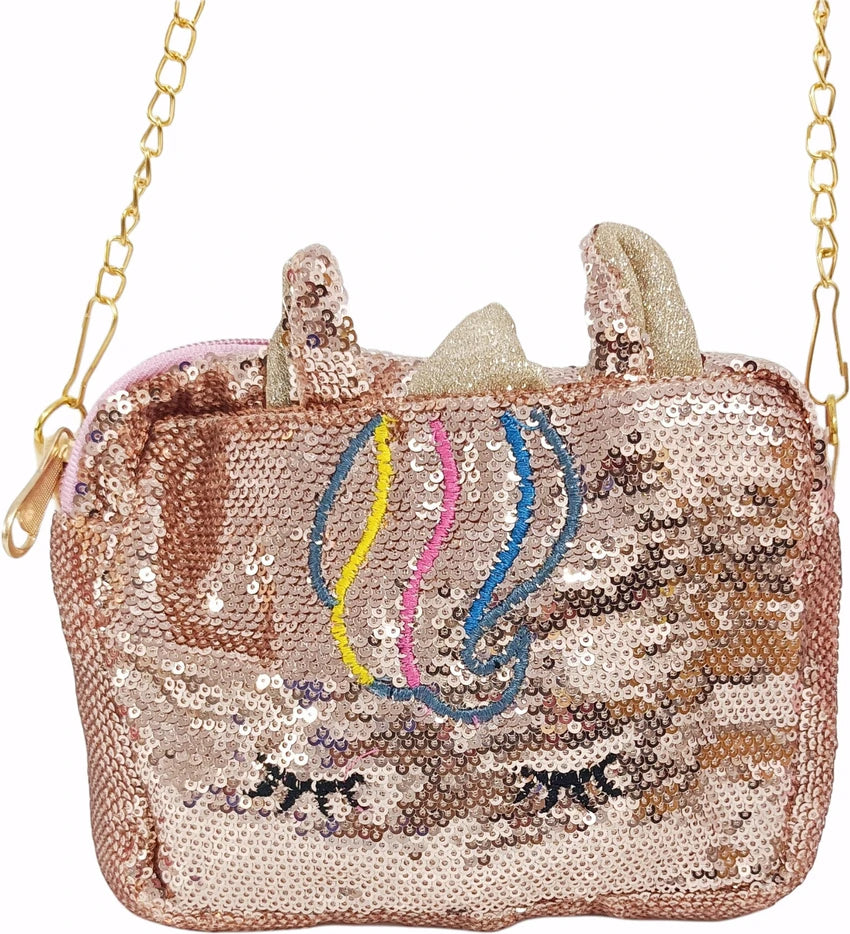 Glitter Sequin Unicorn Sling Bag