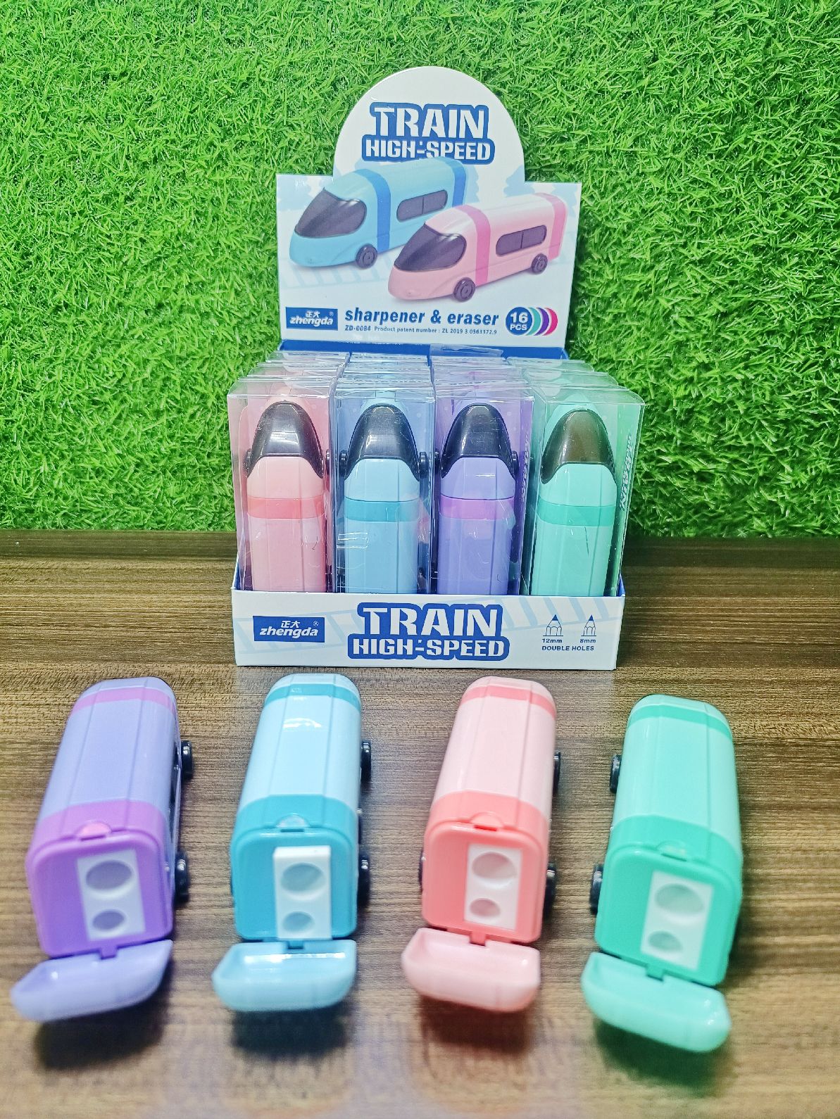 Train Dual Sharpener cum Eraser