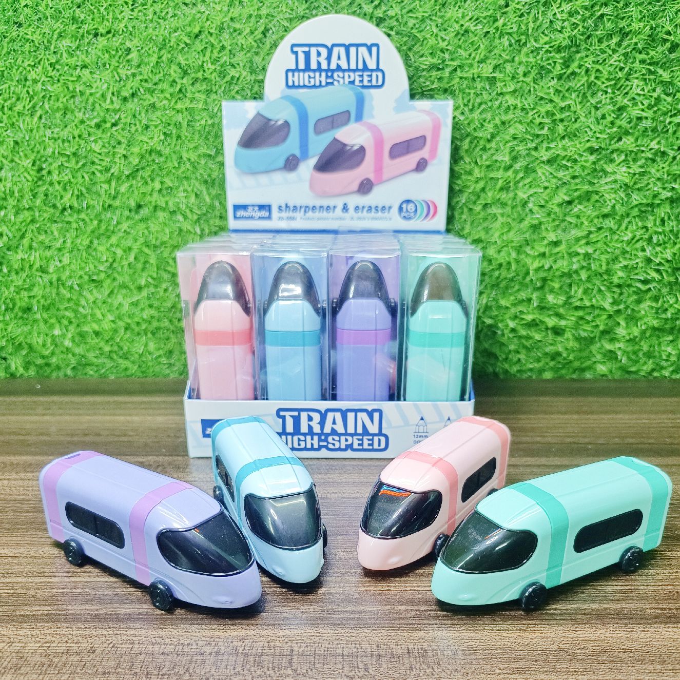 Train Dual Sharpener cum Eraser
